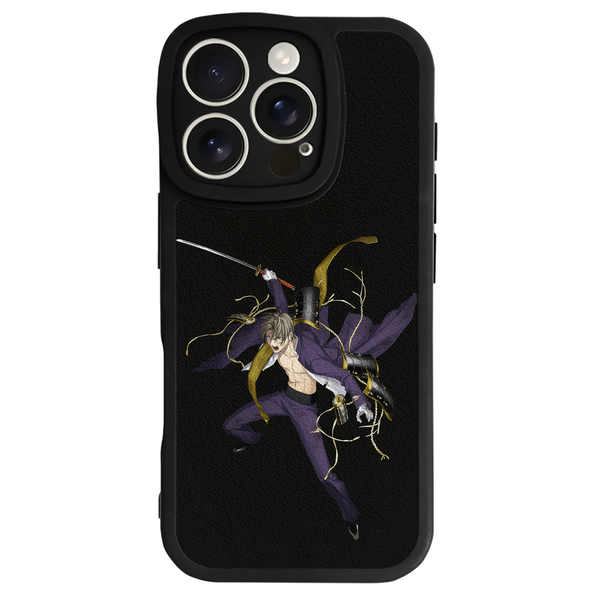 （画像用） 刀剣乱舞 Touken Ranbu 【iPhone 16シリーズ対応】シリコンスマホケース（レザー調） 材質：シリコン